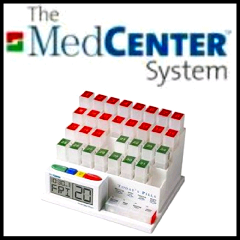 MedCenter 31-day Pill Organizer w/Reminder System